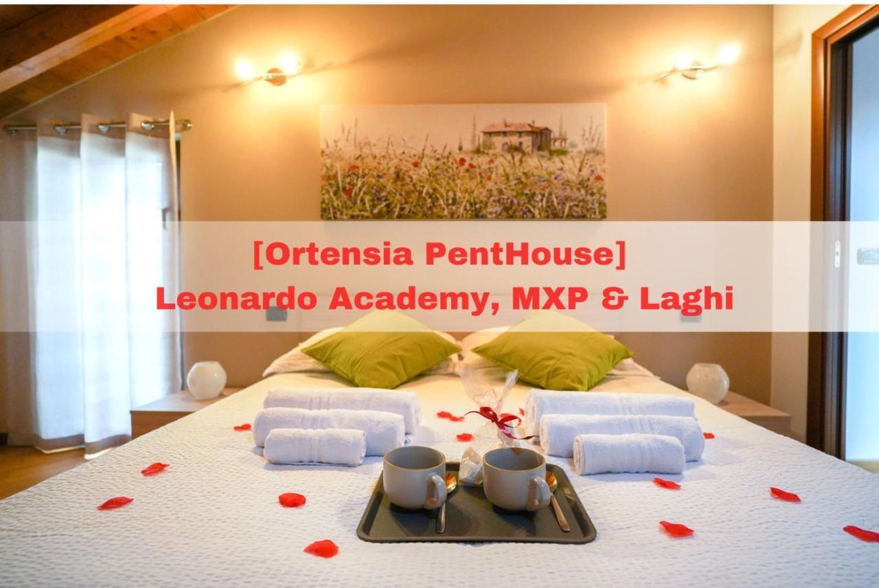 Ortensia Penthouse Leonardo Academy, Mxp & Laghi Sesto Calende Exterior photo
